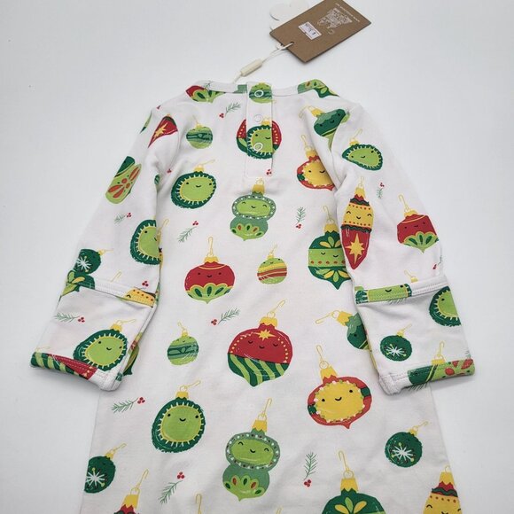 ANGEL DEAR Holiday Shiny Bright Ornaments Bamboo Knotted Sleep Gown 0-3M - Picture 5 of 6